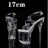 Crystal Show Heels Clear Shoes