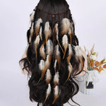 Boho Peacock Feather Adjustable Headdress - Women's Novelty Hair Band