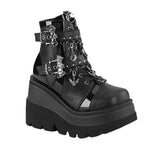 Gothic Platform Wedges Ankle Boots for Women: Comfy Fashion with a Cool Street Style