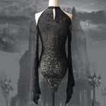 Rosetic Vintage Gothic Sexy Lace Bodysuit - Alt Style Clothing