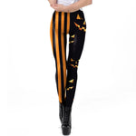 Gothic Print High-Waisted Fitness Leggings – Perfect for Workouts