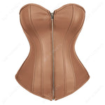 Overbust Leather Corset Bustier Top Perfect for Nightclub