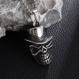 Gothic Lucifer Satan Bullhead Pendant Necklace