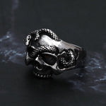 Vintage Gothic Unique Skull Ring - Alt Style Clothing