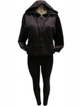 Women's Solid Zip-Up Hoodie with Drawstring and Shoulder Detail