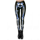 Gothic Print High-Waisted Fitness Leggings – Perfect for Workouts