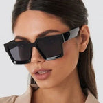 Oversized Square Retro Sunglasses - Luxury Polycarbonate Shades