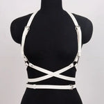 Gothic Handmade PU Leather Harness Belts