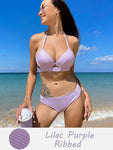 Solid Push Up Bikini Bandage Set