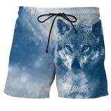 Fierce 3D Printed Beach Shorts