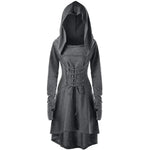 Women's Renaissance Archer Cosplay Costume - Hooded Medieval Dress