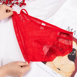 Lace Hollow Out Underpants - Low Waist Thin Mesh Elegance