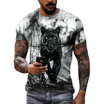 Men's Panther Graphic T-Shirt – Casual Street Style