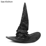 Black Folds Witch Hat - Alt Style Clothing