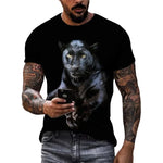 Men's Panther Graphic T-Shirt – Casual Street Style