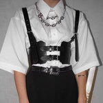 Strappy Corset Leather Corset Gothic Shaper Cincher Belt - Alt Style Clothing