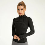 Slim Fit Workout Jacket - Quick-Dry Gym Fitness Zip-Up Top