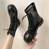 Chunky Gothic Ankle Boots for Women with Platform Wedges and Demonias Shoes