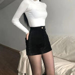 Goth High Waist Shorts - Alt Style Clothing