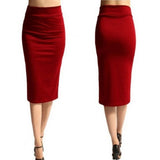 Sleek Office-Ready Pencil Skirt – Stretch Bodycon Midi for Streetwear Style