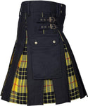 Utility Kilt Jeans Hybrid for Men - Featuring a Modern Twist on a Classic Scottish Design - Alt Style Clothing