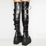 High Heels Thigh High Platform Boots – Bold Gothic Cosplay Style