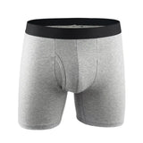 Long Cotton Breathable Boxer Shorts for Men