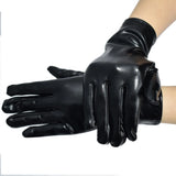 Military Parade Performance Leather Gloves - Cosplay Wrist-Length Gloves