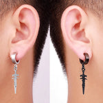 Multi-Layered Cross Chain Dangle Earrings