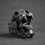 Marcatsa Vintage Skull Ring - Punk Rock Big Biker Style