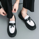 Patent Leather Platform Loafers – Slip-On Derby Shoes