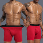 Long Cotton Breathable Boxer Shorts for Men