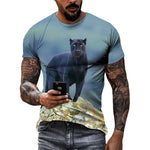 Men's Panther Graphic T-Shirt – Casual Street Style