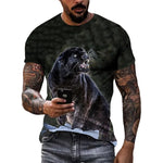 Men's Panther Graphic T-Shirt – Casual Street Style