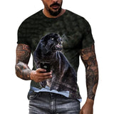 Men's Panther Graphic T-Shirt – Casual Street Style