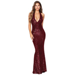 Elegant Sequined Fishtail Evening Dress – Perfect for Stunning Occasions