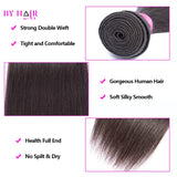 Unprocessed Peruvian Remy Straight Hair Extensions - 26-32 Inch Weave Bundles