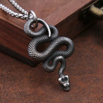 Gothic Snake Pendant Necklace