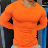 Dry Fit Compression Shirt - Long Sleeve Quick-Dry Fitness Top