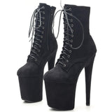 Pole Dance High Heel Ankle Boots In - Alt Style Clothing