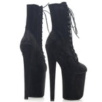 Pole Dance High Heel Ankle Boots In - Alt Style Clothing