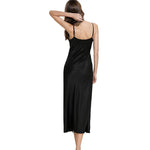 Satin Long Sleep Dress for Women's Nightwear and Lingerie