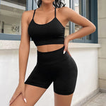 Seamless Women Yoga Set Workout Sportswear Gym Clothing