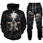 Personality Skull 3D Print Men's Hoodie Sweatshirt/Pants/Suit - Alt Style Clothing