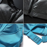 Cloud Hide Sports Bra Front Zipper Push Up Yoga Crop Top