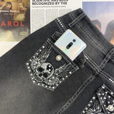 High Waist Jeans Straight Pants - Alt Style Clothing