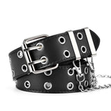 Chain Leather Pin Buckle Retro Decorative Belt - Alt Style Clothing