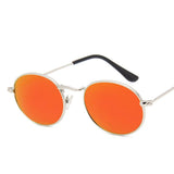 Retro Alloy Metal Round Vintage Oval Sunglasses - Alt Style Clothing
