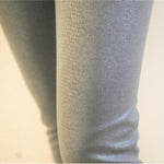Faux Leather Slim Leggings with Snake Skin Texture