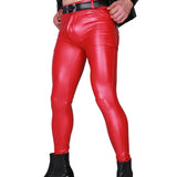 Sexy Skinny PU Leather Pants - Featuring Oil Surface Design for a Sleek and Fashionable Look